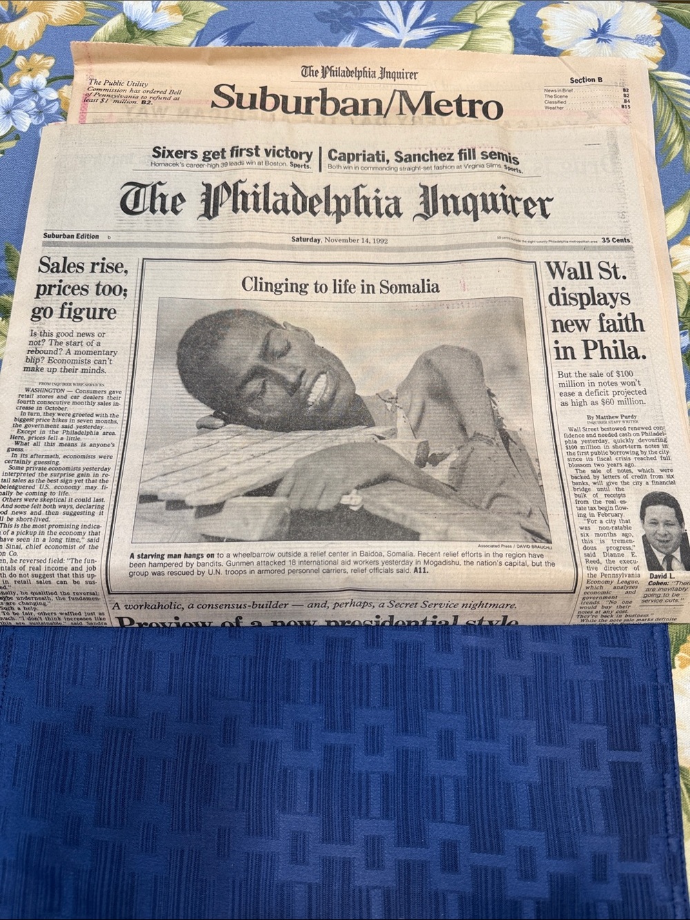 Vintage Newspaper Philadelphia Inquirer